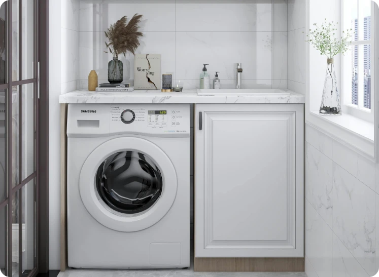 Utility made beautiful—smart storage, functional layout and refined finishes for daily efficiency.
